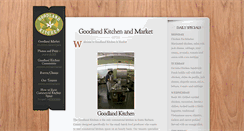 Desktop Screenshot of goodlandkitchen.com