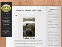 Tablet Screenshot of goodlandkitchen.com